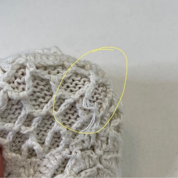 Y2K granny crochet overlay faux pearl accent sweater 2X - Picture 11 of 12